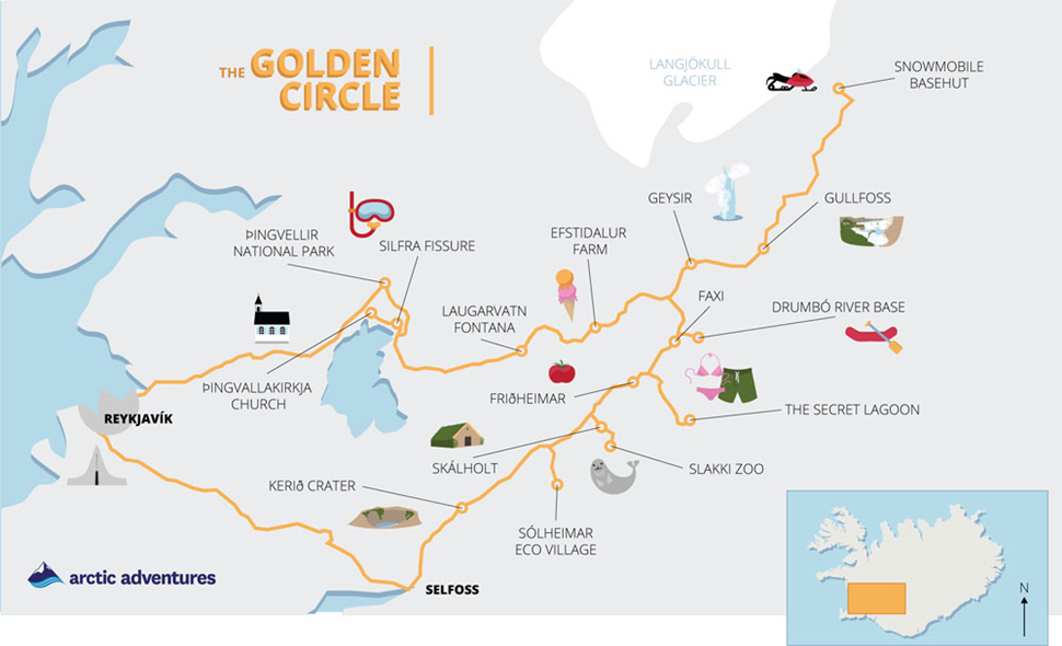 golden circle tour island deutsch